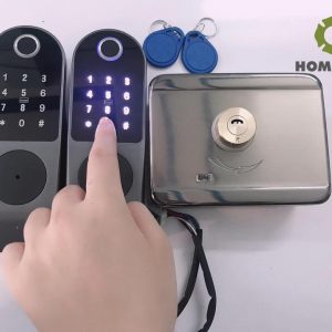 lắp khóa vân tay cho cửa sắt