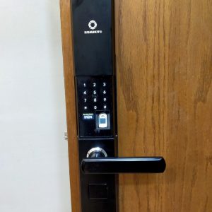 Khoá HomeKit AB-07 khóa vân tay chuyên lắp cho cửa gỗ 4 tính năng