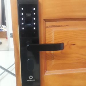 Khoá HomeKit AB-07B khóa vân tay chuyên lắp cho cửa gỗ 4 tính năng