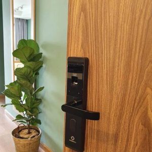 Khoá HomeKit AB-07B khóa vân tay chuyên lắp cho cửa gỗ 4 tính năng