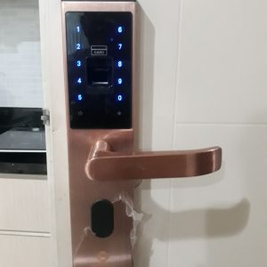 Khoá HomeKit AB-07B khóa vân tay chuyên lắp cho cửa gỗ 4 tính năng
