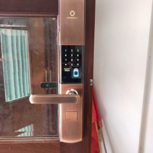 Khoá HomeKit AB-07 khóa vân tay chuyên lắp cho cửa gỗ 4 tính năng