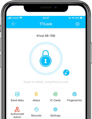App điều khiển qua điện thoại