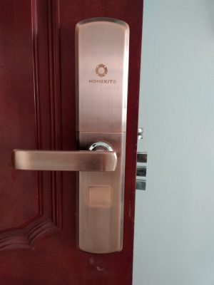 Khoá AB-07 lắp ở nhà chị Nguyệt tại chung cư Sky Garden