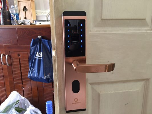 Khoá AB-07 lắp ở nhà chị Như tại chung cư Lê Thành