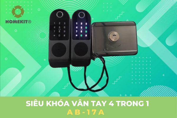 Khóa AB-17A khóa cửa cổng 2 chiều với 4 tính năng