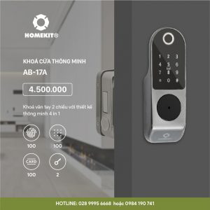 Khóa AB-17A khóa cửa cổng 2 chiều với 4 tính năng