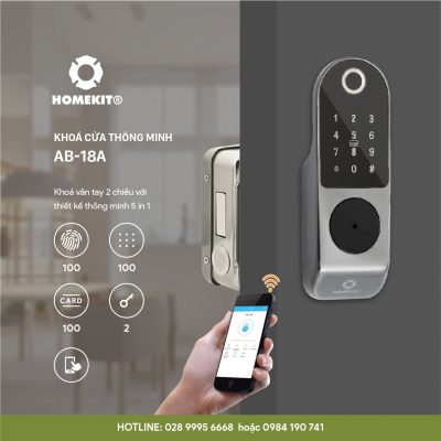 Khóa AB-18A khóa cửa cổng 2 chiều với 5 tính năng
