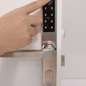Khóa HomeKit AB-19E khóa vân tay 2 chiều chuyên lắp cho cửa đố hẹp với 5 tính năng