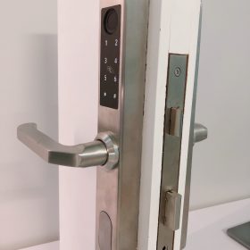 Khóa HomeKit AB-16E khóa vân tay 2 chiều chuyên lắp cho cửa đố hẹp với 4 tính năng