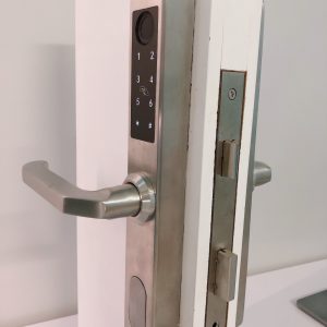 Khóa HomeKit AB-16E khóa vân tay 2 chiều chuyên lắp cho cửa đố hẹp với 4 tính năng