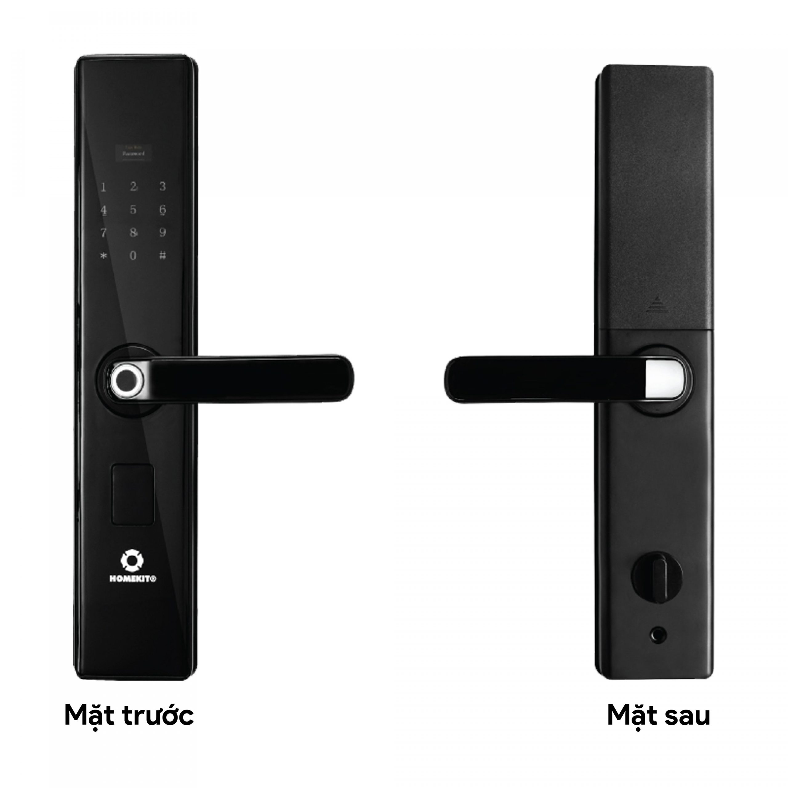 Hình ảnh mặt trước và mặt sau khóa AB-07E