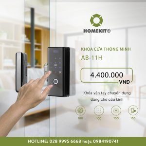 Khóa vân tay điều kiển từ xa dành cho cửa kính