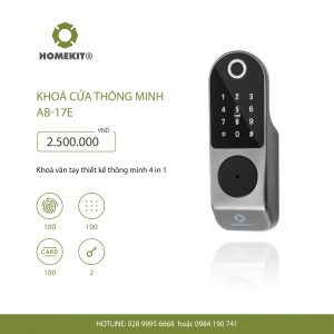 Khóa cửa cổng vân tay 4 in 1 17E
