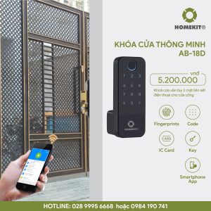 khóa vân tay ngoài trời, khóa vân tay cửa cổng sắt