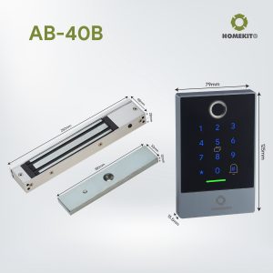 Bộ điều khiển cửa cuốn bằng điện thoại tích hợp vân tay AB-40B