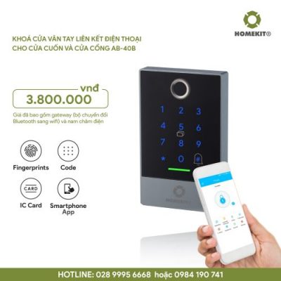 Khoá vân tay cửa cuốn