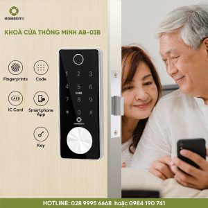 Khóa cửa điều khiển từ xa AB-03B
