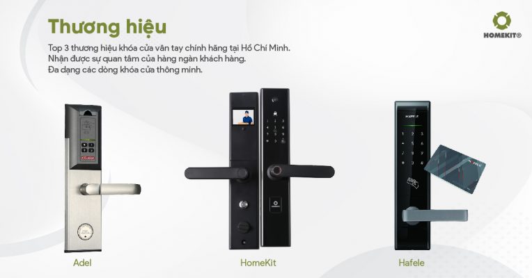 Khóa cửa vân tay chính hãng giá tốt