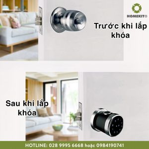 khóa vân tay cửa gỗ AB-23B