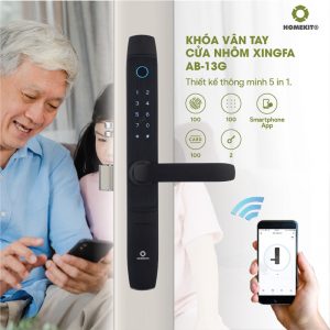 Khóa vân tay cho cửa nhôm xingfa AB-13G