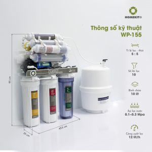 Thông số máy lọc nước wp 155