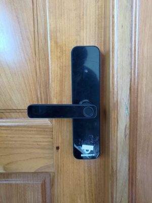 Hình ảnh lắp đặt khóa AB-14T mặt trước tại nhà Anh Anh địa chỉ: Khu dân cư 91B,  số 2 đường B39, Cần Thơ 