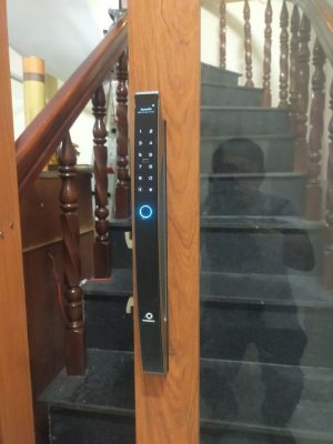 Khoá vân tay Push Pull 4 tính năng chuyên cho cửa xingfa, cửa đố hẹp AB – 28A tại nhà anh Lê Minh Đức, địa chỉ: 334 Đ. Đồng Khởi Tân Hiệp, Thành phố Biên Hòa, Đồng Nai.