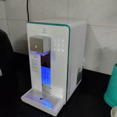 Hình ảnh lắp đặt máy lọc nước để bàn WP-502 tại gia đình chị Bích ở Trường Chinh, Phường 12, Quận Tân Bình, Thành phố Hồ Chí Minh.