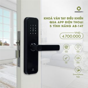 Khoá cửa điều khiển từ xa qua app 5 tính năng AB-14T
