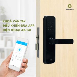 Khoá cửa điều khiển từ xa qua app 5 tính năng AB-14T