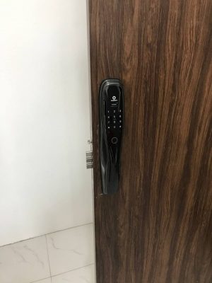 Dự án lắp đặt Khóa vân tay Push Pull 5 tính năng AB-14D tại gia đình chị Nguyệt ở chung cư THT New City, Lai Xá, xã Kim Chung,huyện Hoài Đức, Hà Nội.