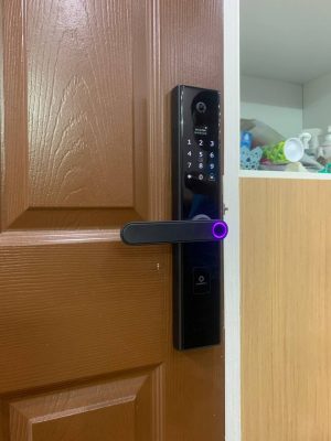 Dự án Khoá cửa thông minh có camera 5 tính năng AB-24G tại nhà Anh Trình địa chỉ: chung cư Văn phòng Quốc hội