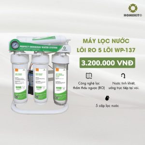 Máy lọc nước lắp âm RO 5 lõi WP-137