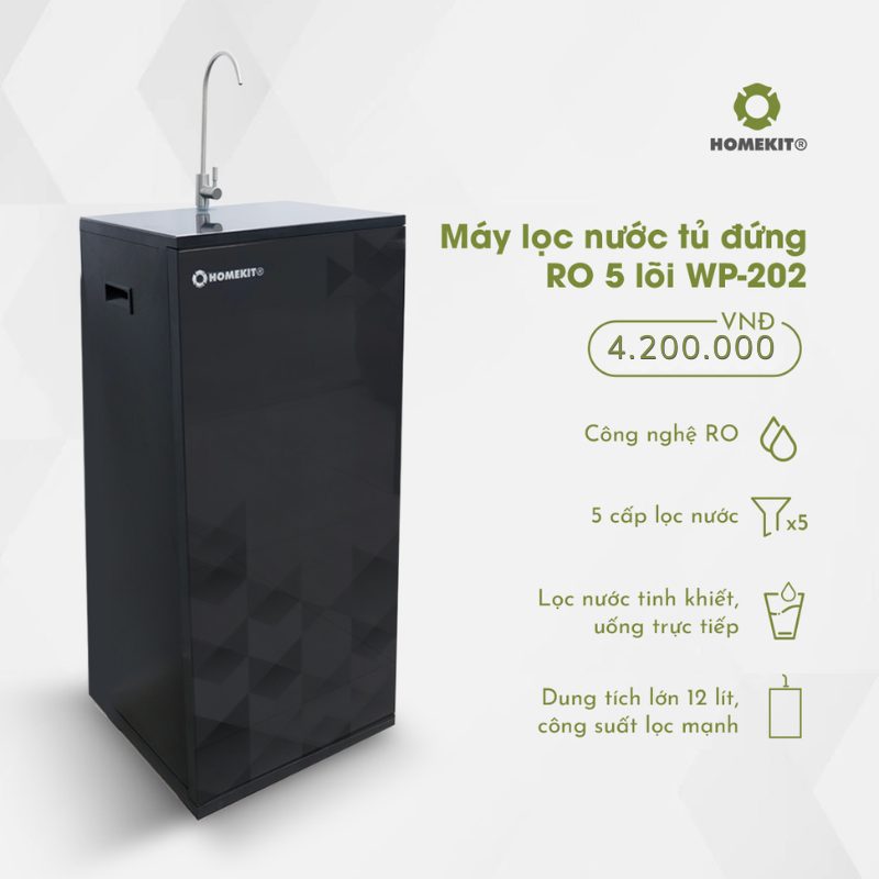 Máy lọc nước RO 5 lõi WP-202 Máy lọc nước RO 5 lõi WP-202