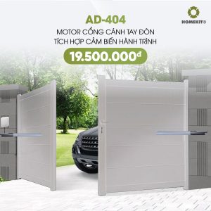 Motor cổng cánh tay đòn tích hợp cảm biến hành trình AD-404