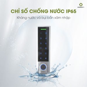 Khóa vân tay cửa kính cường lực AB-45D