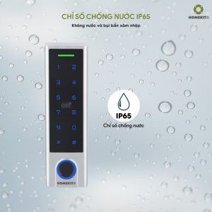 Khóa vân tay cửa kính cường lực hai chiều AB-45H