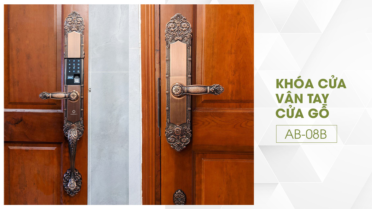 Khóa vân tay cửa gỗ
