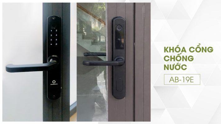 Khóa vân tay cửa đố hẹp