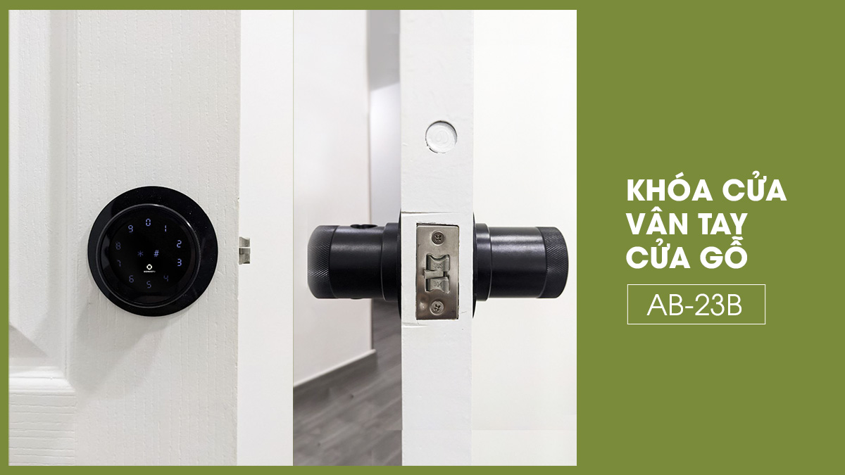 Khóa vân tay cửa gỗ