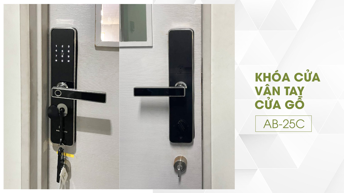 Khóa vân tay cửa gỗ