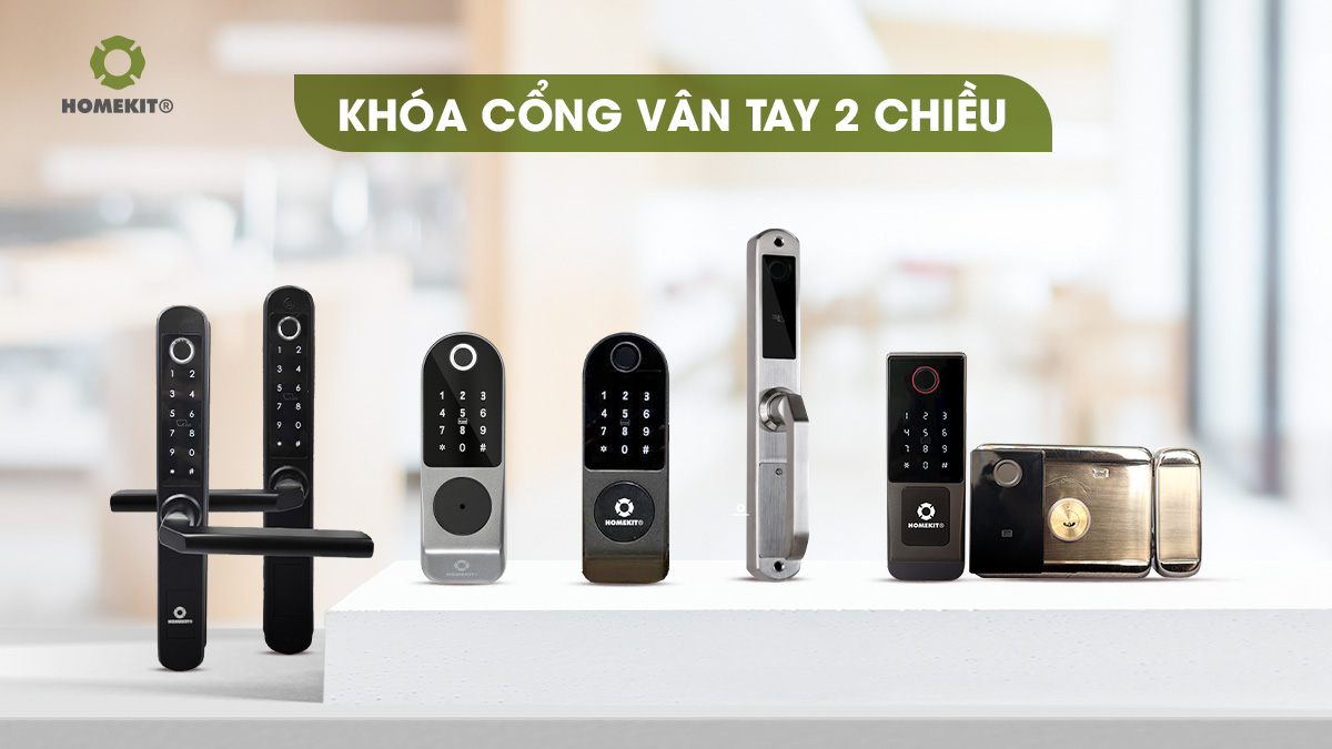 Khóa cổng vân tay 2 chiều
