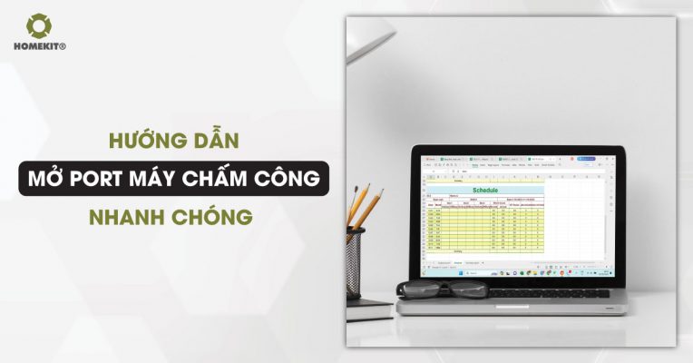 mở port máy chấm công