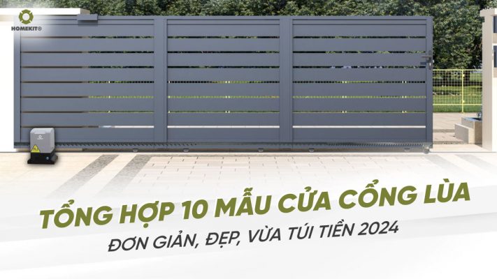 Mẫu cửa cổng lùa đơn giản