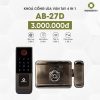 Khoá cổng lùa vân tay một chiều 4 tính năng AB-27D