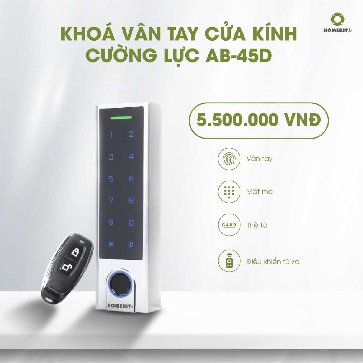 giá khóa cửa kính thủy lực