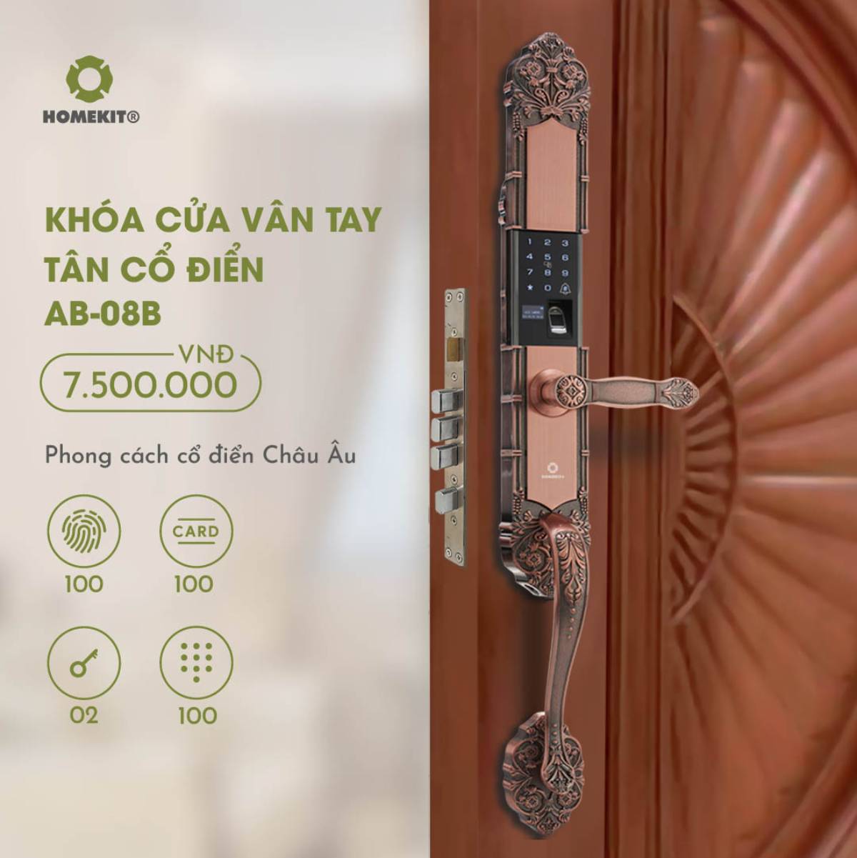 khóa cửa tay gạt giá rẻ