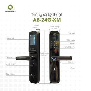 Khoá camera đàm thoại 2 chiều qua app AB-24G-XM HomeDash