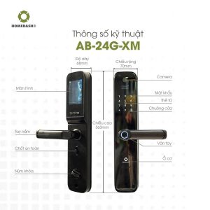 Khoá camera đàm thoại 2 chiều qua app AB-24G-XM HomeDash